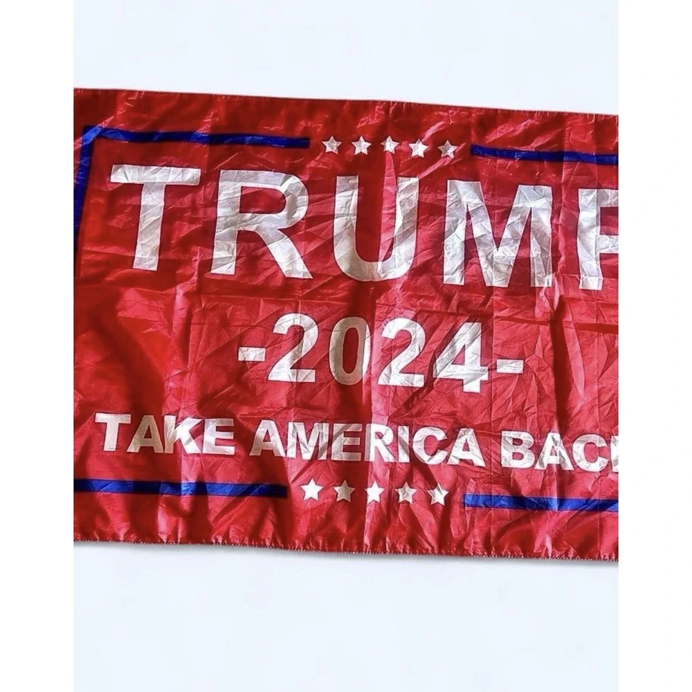 TRuMP 2024 TAKE AMERICA BACK OUTDOOR FLAG 3x5 POLYESTER GROMMETS red white blue